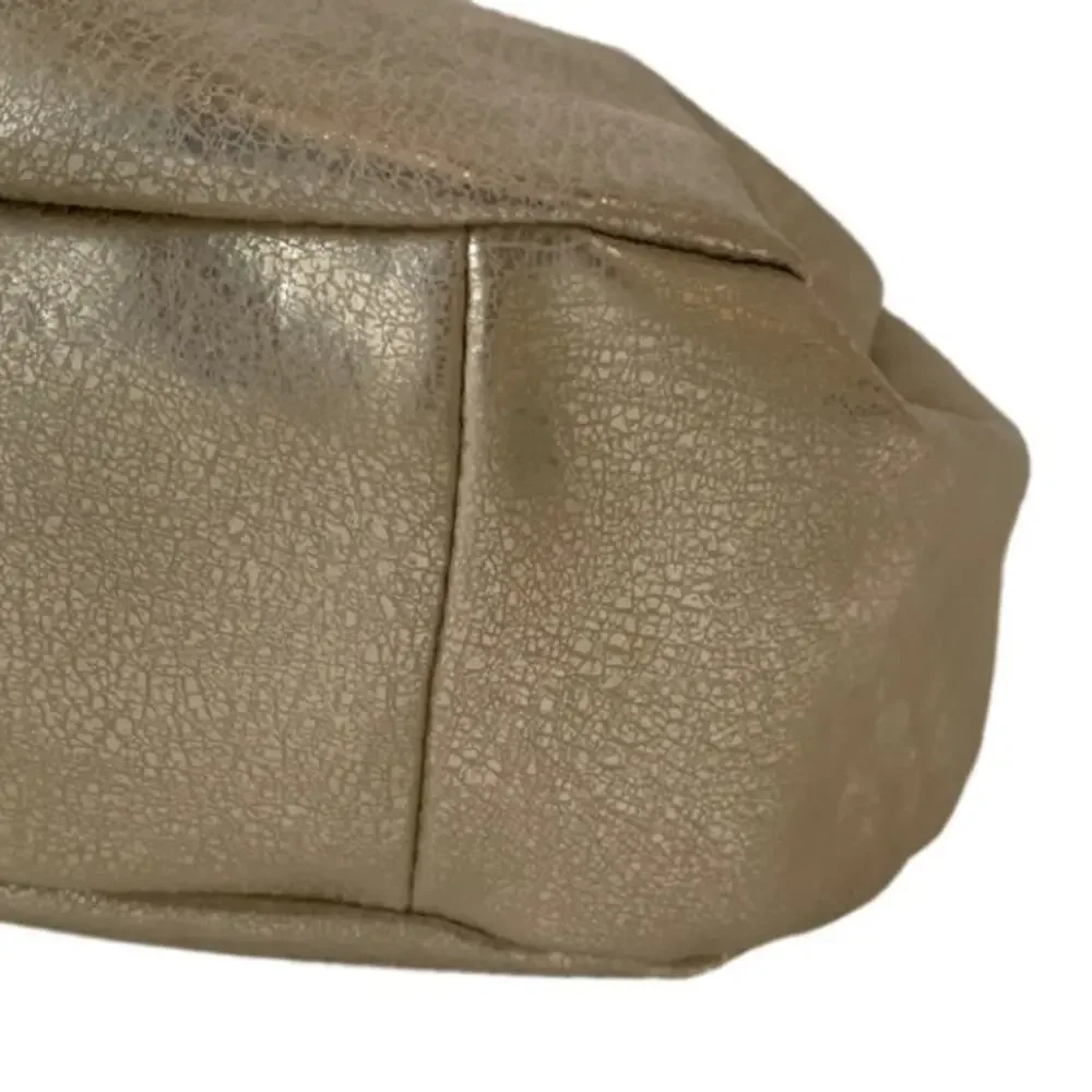 INC International Concepts Bag Purse KJ Gold Hobo Crescent Medium Handbag Bag